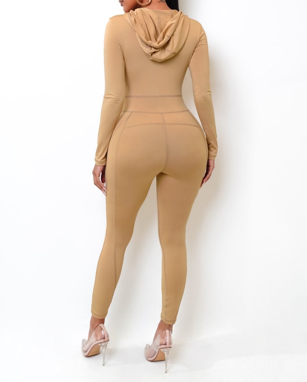 NUDE HOODIE JUMPSUIT