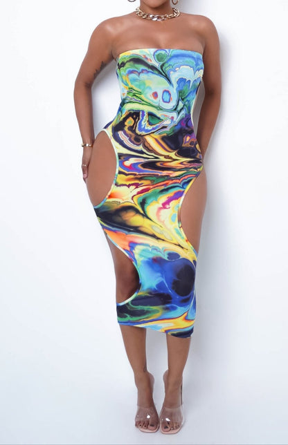 MIND OVA MATTER MIDI DRESS